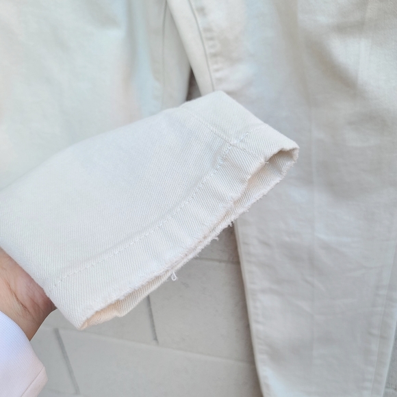 Good American | Good Classic High Waist Straight Leg Jeans in Bone011 NEW - Picture 7 of 12